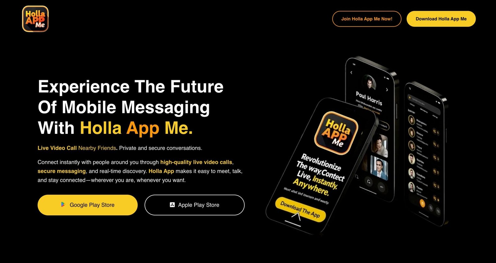 Holla App – Live Video Call Nearby Friends